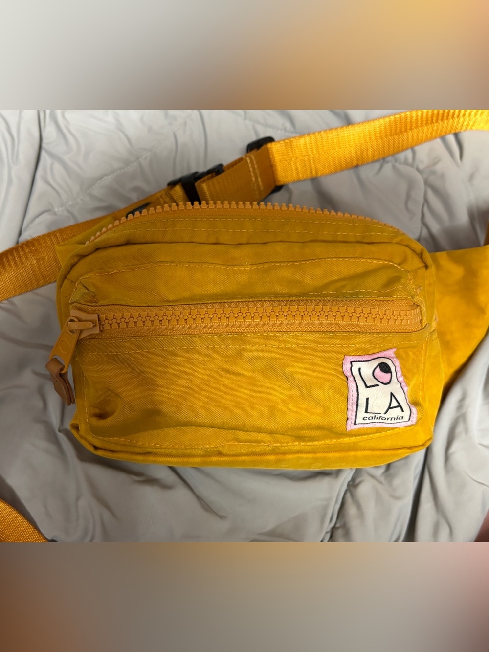 LOLA California Chakra Bum Bag | Mustard Yellow Belt Bag | Festival Crossbody